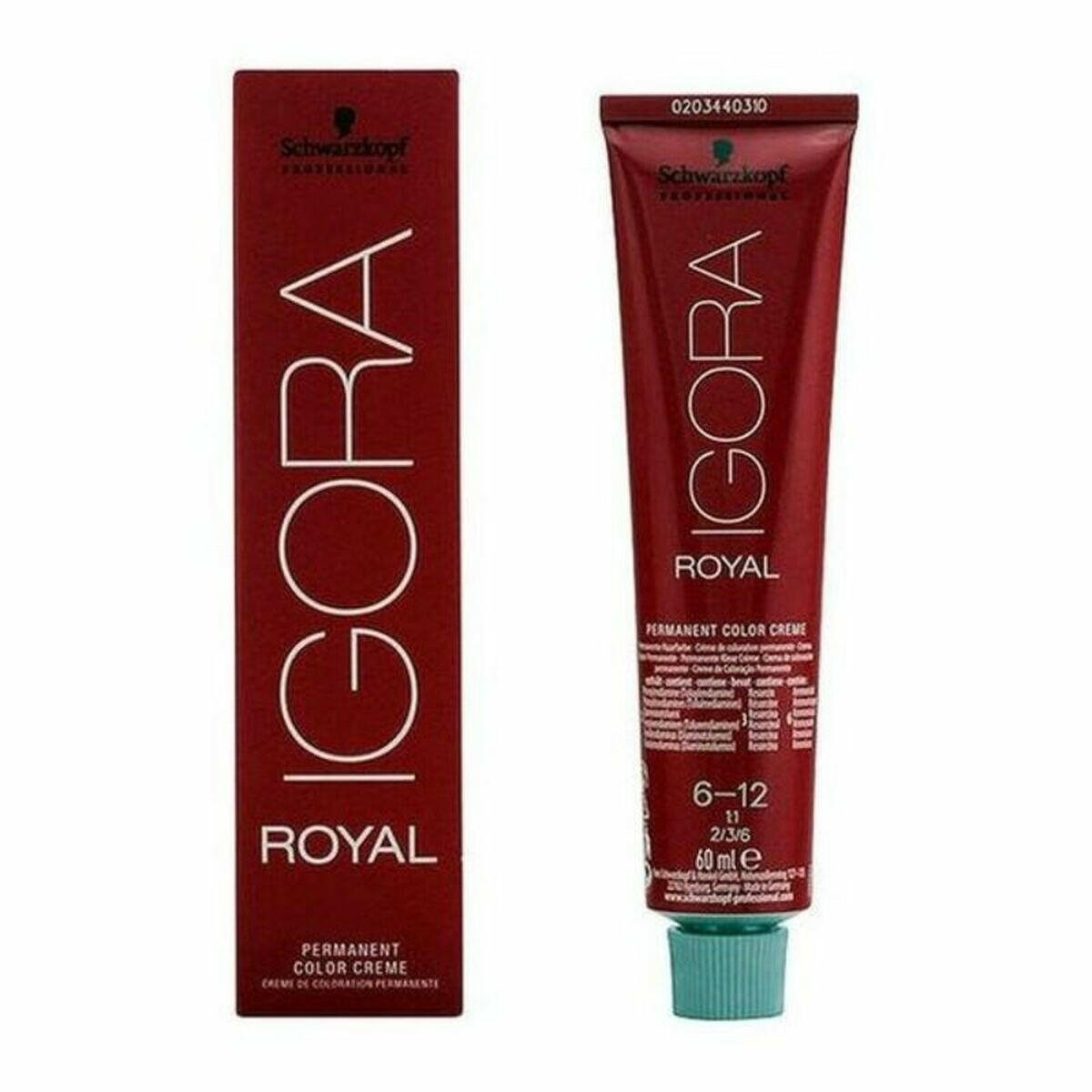 Dye No Ammonia Igora Royal Schwarzkopf 1520 Nº 6 - 12 Nº 9.0 - rubio muy claro Nº 8.0 - rubio claro 60 ml - MES49