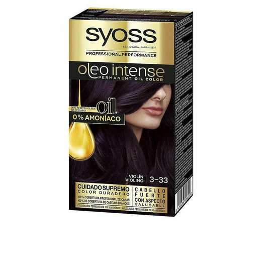 Dye No Ammonia Syoss Olio Intense Nº 3,22 Nº 9.0 - rubio muy claro (5 uds) - MES49