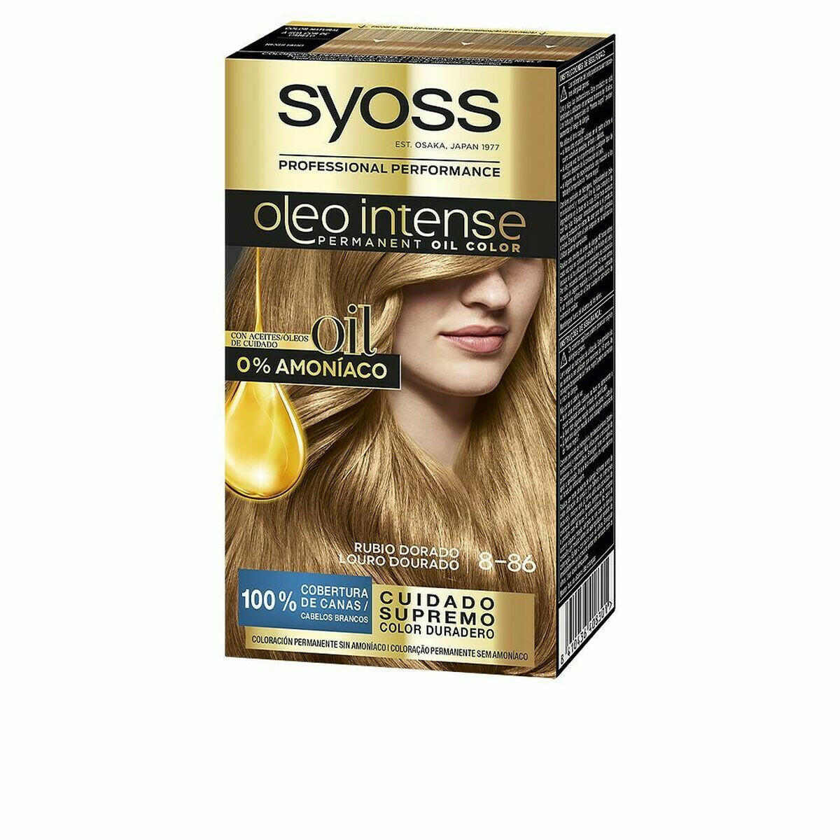 Dye No Ammonia Syoss Olio Intense Nº 8,86 Nº 9.0 - rubio muy claro (5 uds) - MES49