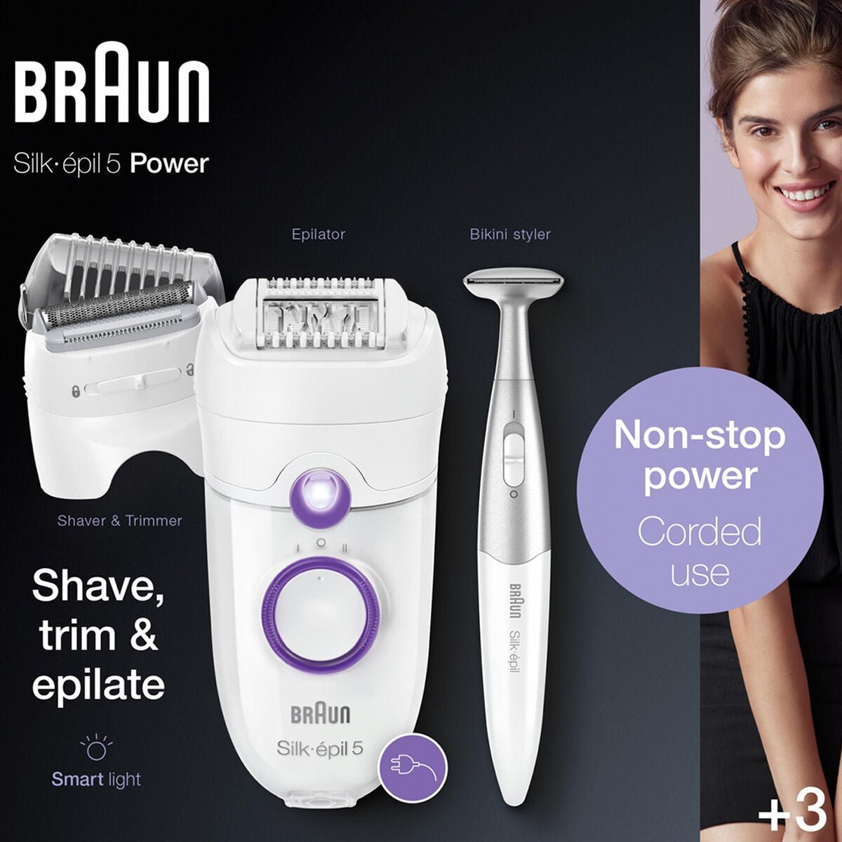 Electric Hair Remover Braun - MES49