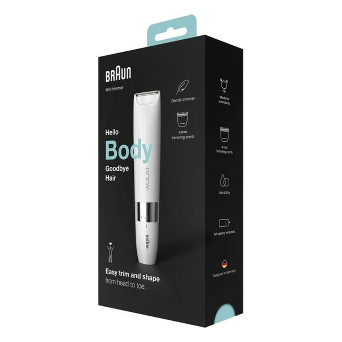 Electric Hair Remover Braun BS1000 White Unisex Soft - MES49