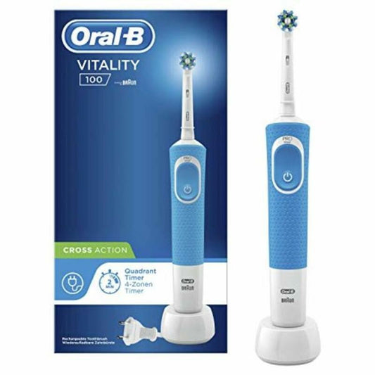 Electric Toothbrush + Replacement Oral - B D100 VITALITY (1) - MES49