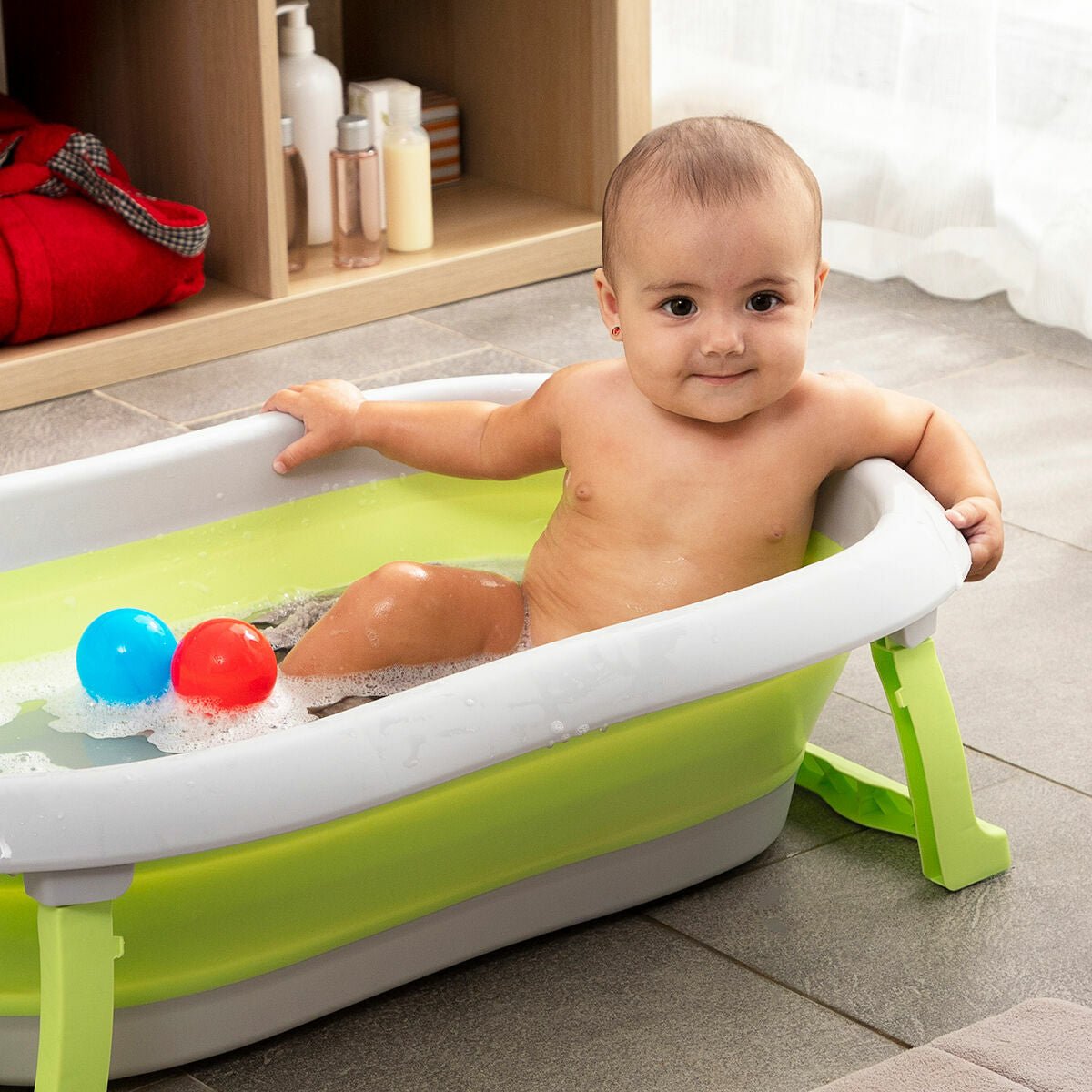 Evolutionary Folding Baby Bathtub Fovibath InnovaGoods - MES49